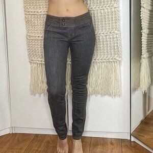 Cielo Jeans Gray Mid Rise Skinny Jeans Size 3